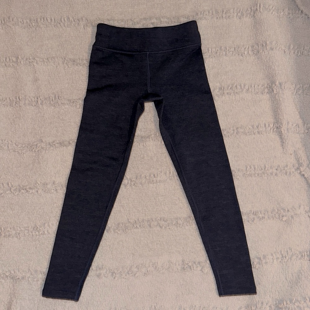 navy fleece lined athleta leggings 💗